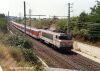 BB 7200 bei Nissan-les-Enserunes am 21.08.89 mit EC 72 Barcelona-Genf (Talgo)